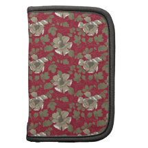 Floral vermelho retro agendas