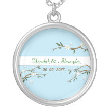 Flores brancas que Wedding a colar
