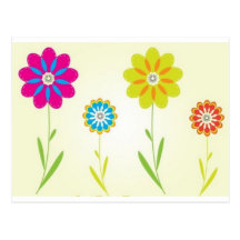 flores cartões postais