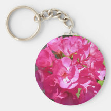 Flores cor-de-rosa chaveiro
