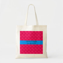 Flores cor-de-rosa que wedding favores bolsa