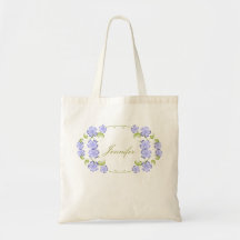 Flores da pervinca da aguarela bolsa para compra