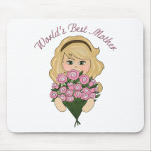 Flores do rosa da mãe do mundo as melhores mousepads
