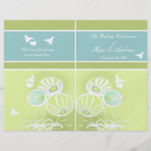 Flores e abelhas que Wedding o programa Panfletos Personalizado
