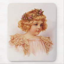 Flores em seu cabelo mousepad