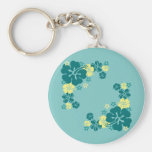 Flores havaianas chaveiro