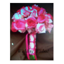 flores para casamentos cor-de-rosa cartão postal