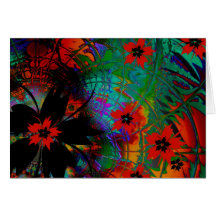Flores tropicais 2 do cartão