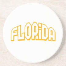 Florida alaranjado porta-copo
