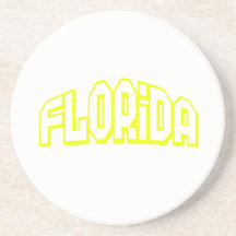 Florida amarelo porta copos