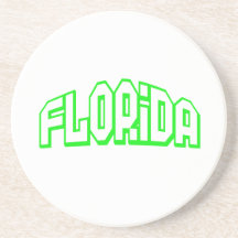 Florida verde porta copo