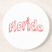 Florida vermelho porta copos
