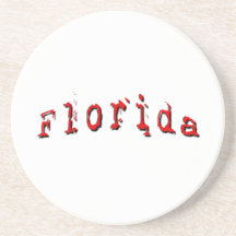 Florida vermelho porta copos para bebidas