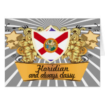 Floridian elegante cartões