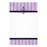 Flourish roxo papel de carta
