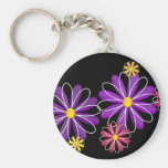 Flower power 4 chaveiro