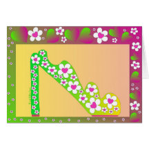 Flower power por Debbie Jensen Cartão