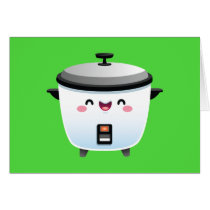 Fogão de arroz de Kawaii postais