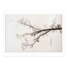 Folhas do inverno por Kris McNeil Cartao Postal