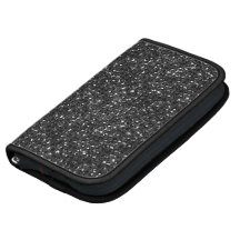Fólio Glittery preto do efeito de Sequinned Agendas