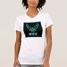 força aérea da esposa camiseta