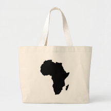 forma preta de África Bolsa Para Compras