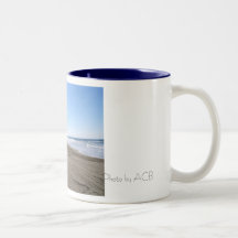 Foto bonita da praia caneca