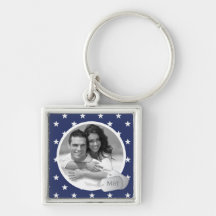 Foto customizável & dog tags do teste padrão de es chaveiro