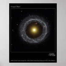 Foto do telescópio de Hubble do objeto de Hoag Posters