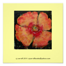 Foto-Impressão da pintura da papoila 12 X12