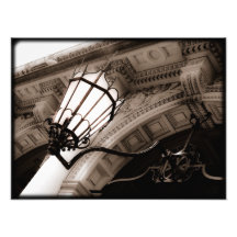 Foto velha da luz de rua