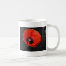 Foto vermelha Foto da papoila de Mohnblume Caneca