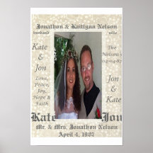 Foto Wedding personalizada Posteres