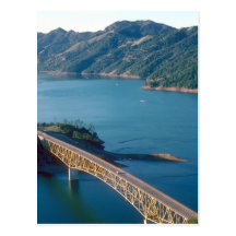 Fotografia aérea de Sonoma do lago Cartão Postal