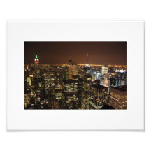 Fotografia da skyline de Manhattan na noite