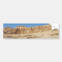 Fotografia panorâmico do templo de Hatshepsut Adesivo