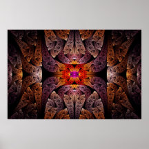 Fractal - asteca - os astecas pôsteres