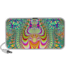 Fractal topsy turvy psicadélico dos pensamentos caixinhas de som para viagem