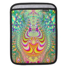Fractal topsy turvy psicadélico dos pensamentos bolsas para iPad