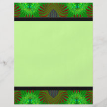 fractal verde panfleto coloridos
