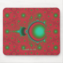 FractalRosen-Green1, Fractals por MIM Mouse Pads