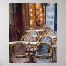FRANCE, PARIS, Montmartre: Lugar du Tertre, café 2 Poster