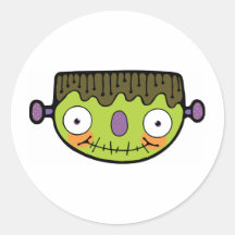 Frankenstein bonito adesivos em formato redondos