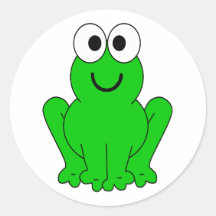 frog1 adesivo redondo