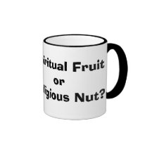 Fruta espiritual ou porca religiosa? caneca