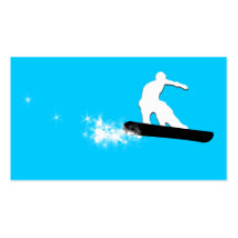 fuga do pó do snowboard modelo cartao de visita