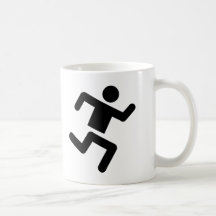 funcionamento preto do velocista do atletismo do c caneca