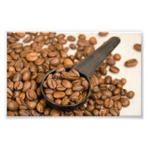 Fundo dos feijões de café impressão fotográfica