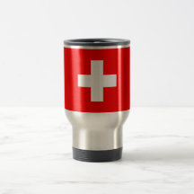 Fundo editável, a bandeira da suiça caneca