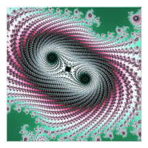 Furacão dobro - design do fractal impressão de foto